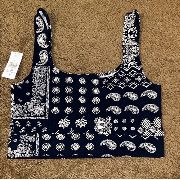 LOFT matching set - bandana print, hard to find - Picture 2 of 5